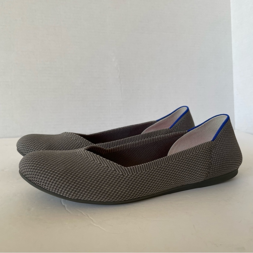 Rothy’s Gray Round Toe Flats Size 9